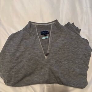 Peter Millar Charcoal Half-Zip Pullover